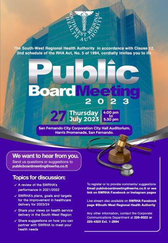 Public Board Meeting 2023