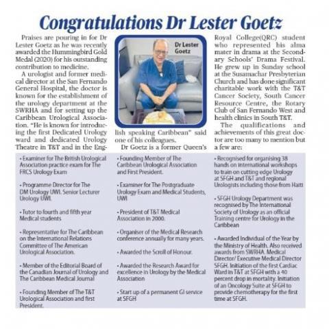 Congratulations Dr. Goetz