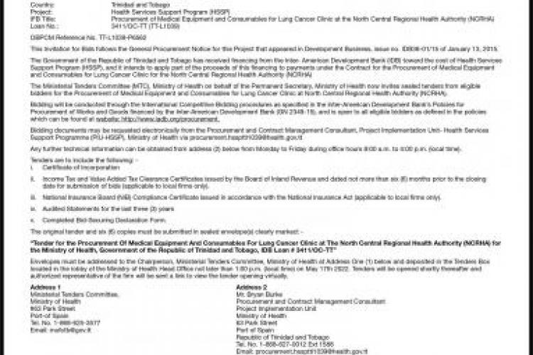 NCRHA Tender