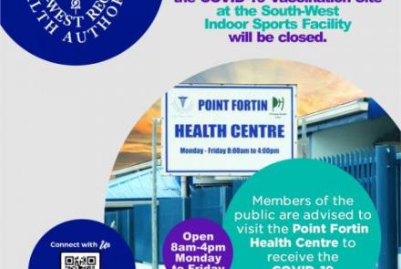 Closure of South-West Indoor Sport Facility Vaccination Site 